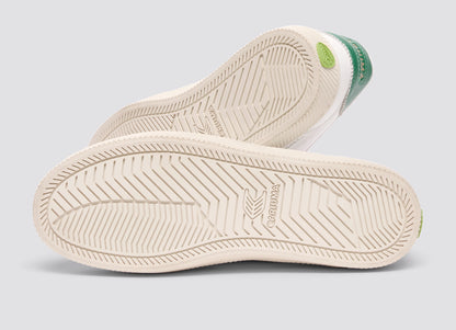 TOCA Soft Grain Leather & Suede Warm White Lush Green