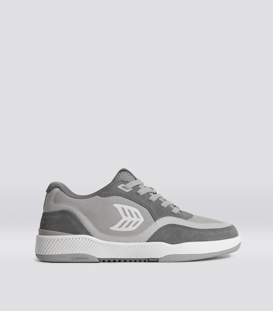 UBA Steel Grey Suede Ice Logo Sneaker