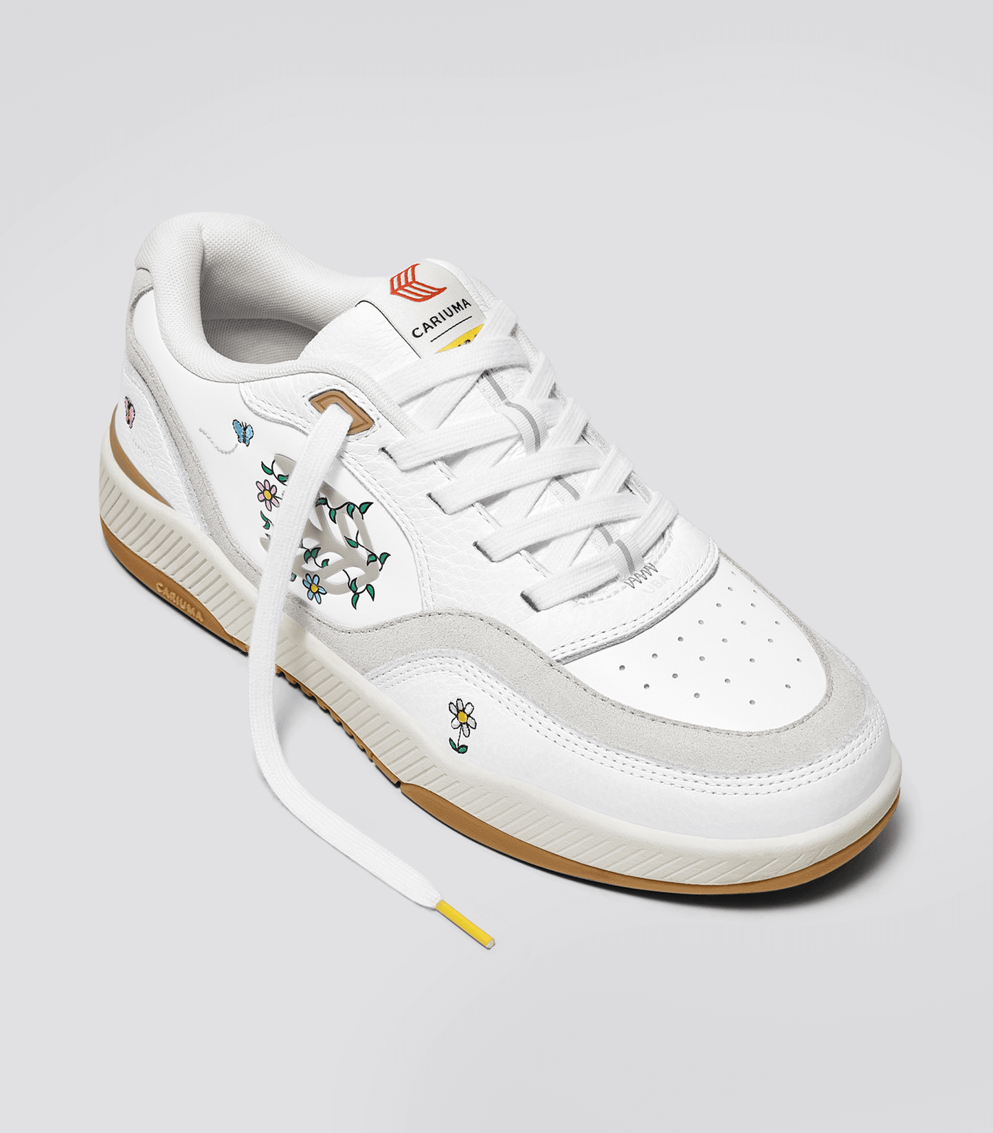 UBA Lisa Flowers - The Simpsons White Premium Leather Sneaker