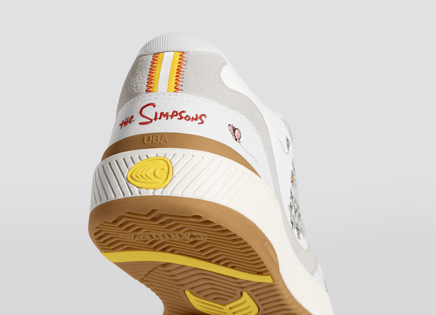 UBA Lisa Flowers - The Simpsons White Premium Leather Sneaker