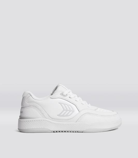 UBA White Premium Leather Ice Logo Sneaker