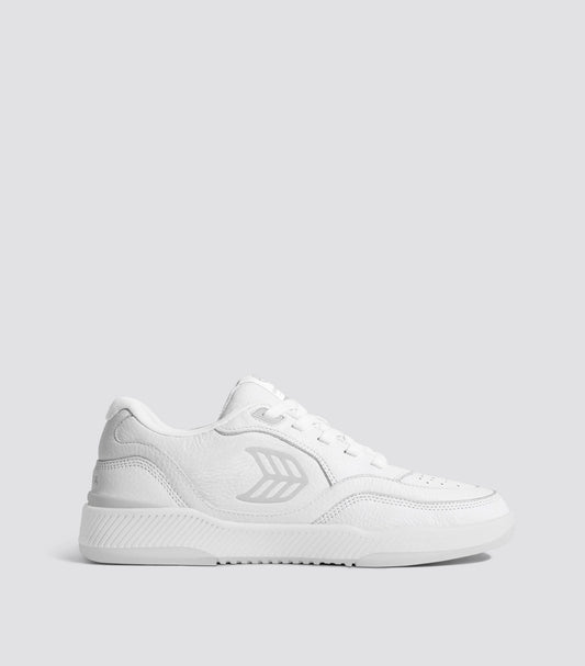 UBA White Premium Leather Ice Logo Sneaker