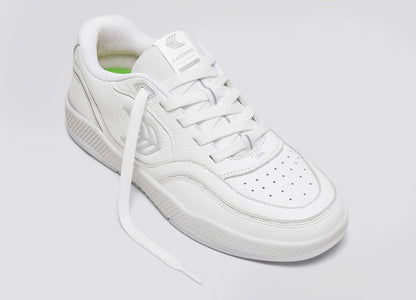 UBA White Premium Leather Ice Logo Sneaker